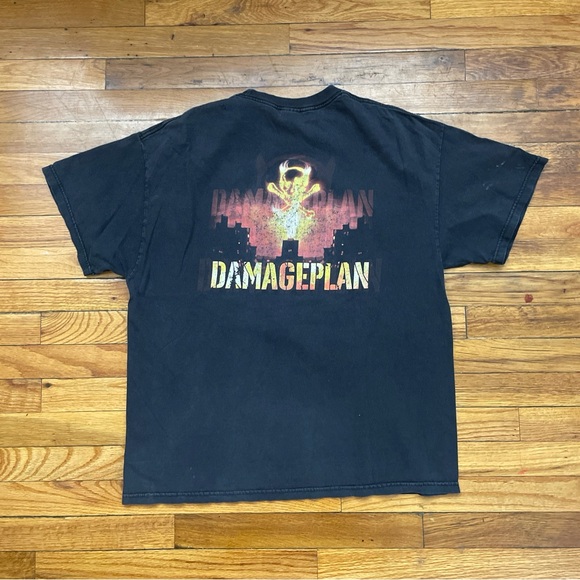 Vintage Y2K Damageplan Heavy Metal Band Graphic T Shirt Size XL Used - Picture 1 of 7